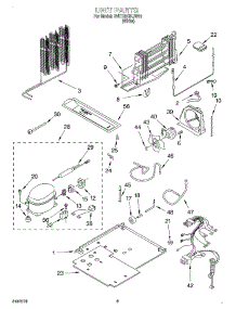 05 - Unit parts for Whirlpool Refrigerator 2VET23DKJW01 from AppliancePartsPros.com