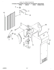 09 - Air Flow parts for Whirlpool Refrigerator 7GD27DIXHW00 from AppliancePartsPros.com