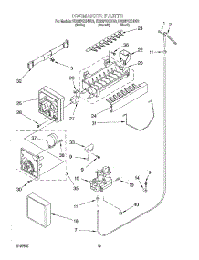 12 - Icemaker, Optional parts for Whirlpool Refrigerator ED22PEXHB03 from AppliancePartsPros.com
