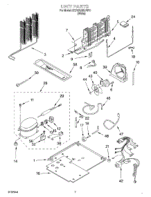 04 - Unit parts for Whirlpool Refrigerator 2ET18GMXJW01 from AppliancePartsPros.com