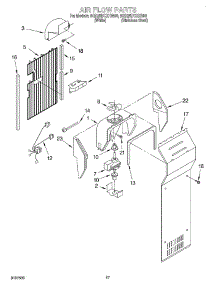 10 - Air Flow parts for Whirlpool Refrigerator 6GD25DCXHS00 from AppliancePartsPros.com