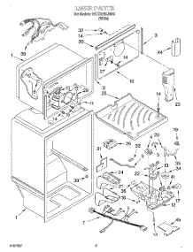 03 - Liner parts for Whirlpool Refrigerator 2VET22NKJW00 from AppliancePartsPros.com