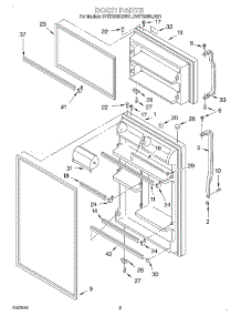 02 - Door parts for Whirlpool Refrigerator 2VET20NKJN01 from AppliancePartsPros.com