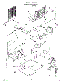 04 - Unit parts for Whirlpool Refrigerator 2VET22NKJW01 from AppliancePartsPros.com