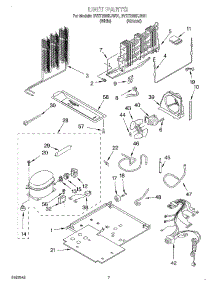 04 - Unit parts for Whirlpool Refrigerator 2VET20NKJW01 from AppliancePartsPros.com