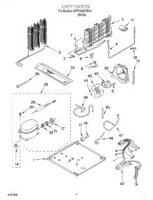 04 - Unit parts for Whirlpool Refrigerator 8VET20NKHW01 from AppliancePartsPros.com