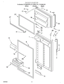 02 - Door parts for Whirlpool Refrigerator ET18CMXJB01 from AppliancePartsPros.com