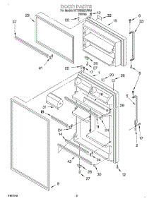 02 - Door parts for Whirlpool Refrigerator 2ET18NMXJW01 from AppliancePartsPros.com