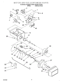 05 - Motor And Ice Container parts for Whirlpool Refrigerator 6GD25DCXHW00 from AppliancePartsPros.com