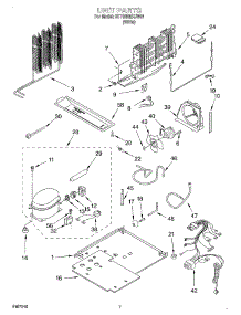 04 - Unit parts for Whirlpool Refrigerator 2ET18NMXJW01 from AppliancePartsPros.com