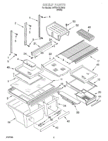 03 - Shelf parts for Whirlpool Refrigerator 2VET21DKJW00 from AppliancePartsPros.com