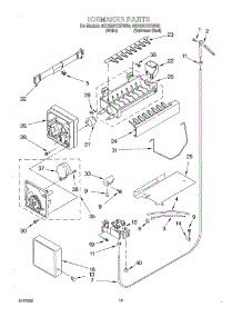 12 - Ice Maker, Optional parts for Whirlpool Refrigerator 6GD25DCXHW00 from AppliancePartsPros.com