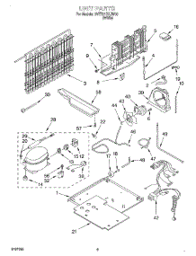 05 - Unit parts for Whirlpool Refrigerator 2VET21DKJW00 from AppliancePartsPros.com