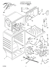 03 - Liner parts for Whirlpool Refrigerator 2VET20NKJW00 from AppliancePartsPros.com