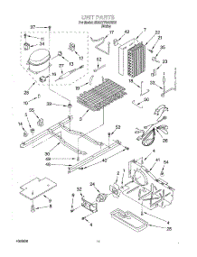 07 - Unit parts for Whirlpool Refrigerator 3KART700GW02 from AppliancePartsPros.com