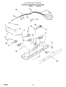 08 - Control parts for Whirlpool Refrigerator 2VED21ZKFN02 from AppliancePartsPros.com