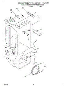 02 - Refrigerator Liner parts for Whirlpool Refrigerator 6ED25DQXFW03 from AppliancePartsPros.com
