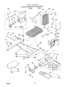 09 - Unit parts for Whirlpool Refrigerator 6ED25DQXFW03 from AppliancePartsPros.com