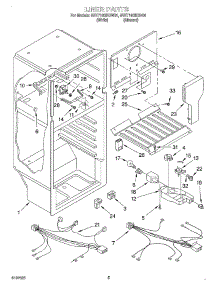 03 - Liner, Optional parts for Whirlpool Refrigerator 8VET16GKGN01 from AppliancePartsPros.com