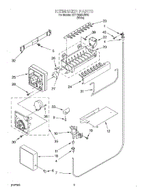 05 - Ice Maker parts for Whirlpool Refrigerator 2ET18NMXJW00 from AppliancePartsPros.com
