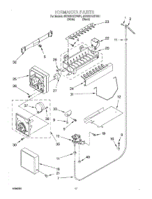 11 - Ice Maker parts for Whirlpool Refrigerator 6ED22DQXFB01 from AppliancePartsPros.com