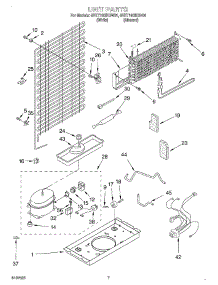 04 - Unit parts for Whirlpool Refrigerator 8VET16GKGN01 from AppliancePartsPros.com