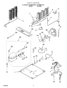 04 - Unit parts for Whirlpool Refrigerator ET18MMXJT01 from AppliancePartsPros.com