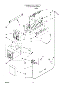 10 - Ice Maker parts for Whirlpool Refrigerator 7ED20TQXFW03 from AppliancePartsPros.com