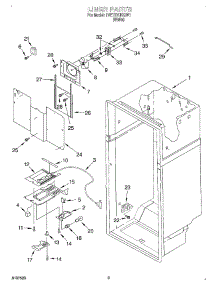 02 - Liner parts for Whirlpool Refrigerator 1VET27DKGW1 from AppliancePartsPros.com