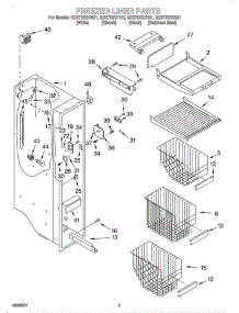 Freezer Liner parts for Whirlpool Refrigerator OEM2-GD27DIXHT01 from AppliancePartsPros.com