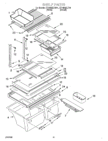 06 - Shelf, Optional parts for Whirlpool Refrigerator ET18MMXJW01 from AppliancePartsPros.com