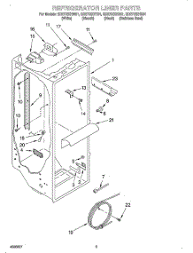 Refrigerator Liner parts for Whirlpool Refrigerator OEM2-GD27DIXHS01 from AppliancePartsPros.com