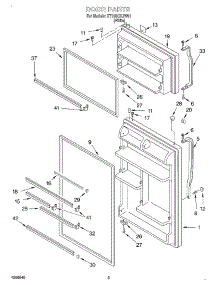 02 - Door parts for Whirlpool Refrigerator ET18SCXJW01 from AppliancePartsPros.com