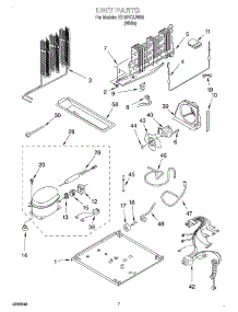 04 - Unit parts for Whirlpool Refrigerator ET19PKXJW00 from AppliancePartsPros.com