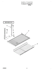 05 - Shelf, Optional parts for Whirlpool Refrigerator ET18SCXJW01 from AppliancePartsPros.com