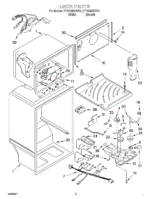03 - Liner parts for Whirlpool Refrigerator ET18GMXHT01 from AppliancePartsPros.com