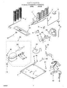 04 - Unit parts for Whirlpool Refrigerator ET18GMXHT01 from AppliancePartsPros.com