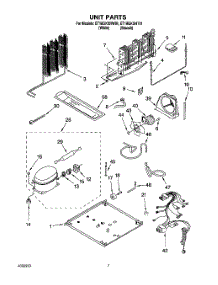 04 - Unit parts for Whirlpool Refrigerator ET18GKXHT01 from AppliancePartsPros.com