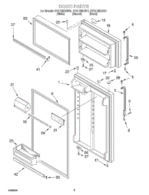02 - Door parts for Whirlpool Refrigerator ET21CMXJT01 from AppliancePartsPros.com