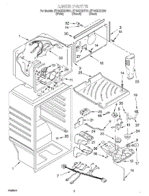 03 - Liner parts for Whirlpool Refrigerator ET18CKXHB01 from AppliancePartsPros.com