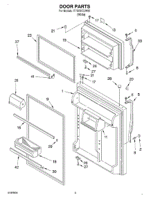 02 - Door parts for Whirlpool Refrigerator ET19GKXJW00 from AppliancePartsPros.com