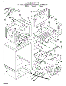 02 - Liner parts for Whirlpool Refrigerator GT22DMXJT01 from AppliancePartsPros.com