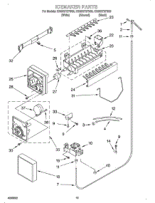 Ice Maker / Optional parts for Whirlpool Refrigerator OEMED25RFXFN03 from AppliancePartsPros.com