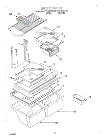 05 - Shelf, Optional parts for Whirlpool Refrigerator ET21GKXHW02 from AppliancePartsPros.com