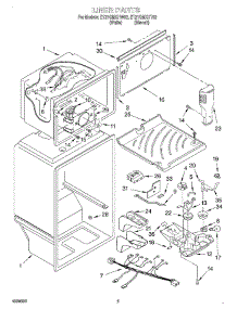 03 - Liner parts for Whirlpool Refrigerator ET21GMXHW02 from AppliancePartsPros.com
