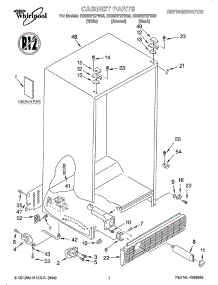 Cabinet / Literature parts for Whirlpool Refrigerator OEMED25RFXFW03 from AppliancePartsPros.com