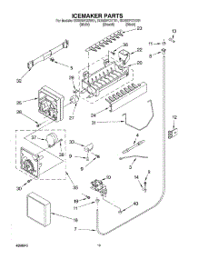 12 - Ice Maker parts for Whirlpool Refrigerator GD25BFCHT01 from AppliancePartsPros.com