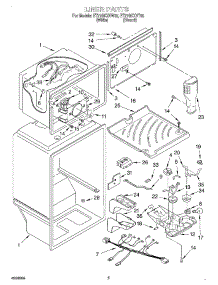 03 - Liner parts for Whirlpool Refrigerator ET21GKXHT02 from AppliancePartsPros.com