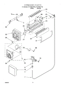 06 - Ice Maker, Optional parts for Whirlpool Refrigerator ET21GMXHW02 from AppliancePartsPros.com