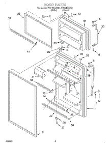 02 - Door parts for Whirlpool Refrigerator ET21NKXJT01 from AppliancePartsPros.com